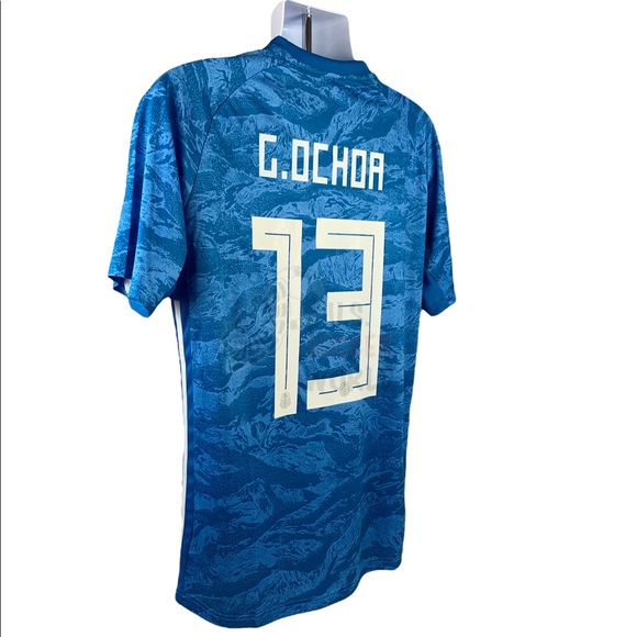 Guillermo Ochoa #1 Mexico Goalie Mens Soccer Jersey World Cup - Picture 9 of 15